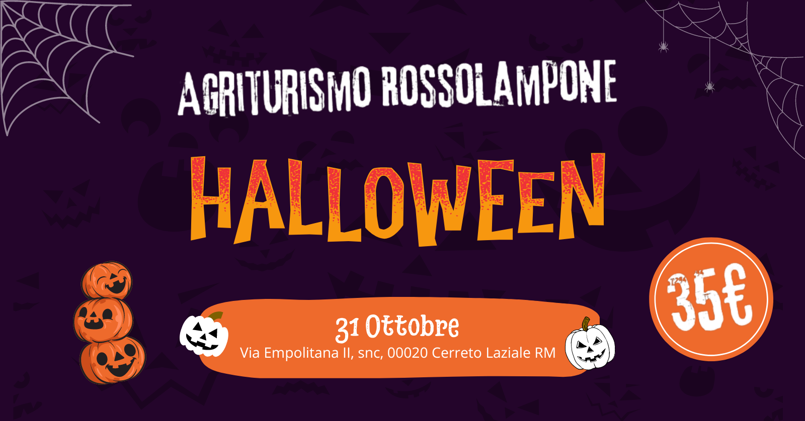 Halloween Agriturismo Rosso Lampone 2025